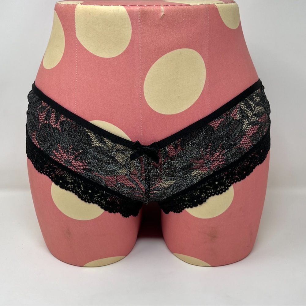 VS Floral Lace Mesh Back Cheeky Panty XS